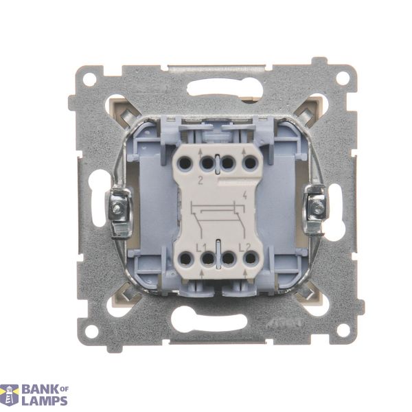 Quadruple frame for plasterboard boxes, white image 1
