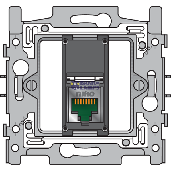 Onefold faceplate, for Niko Rocker (1 part), Niko Home Control, steel image 5