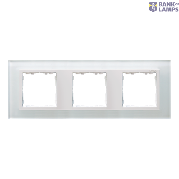 Triple frame, glass, White / White image 1