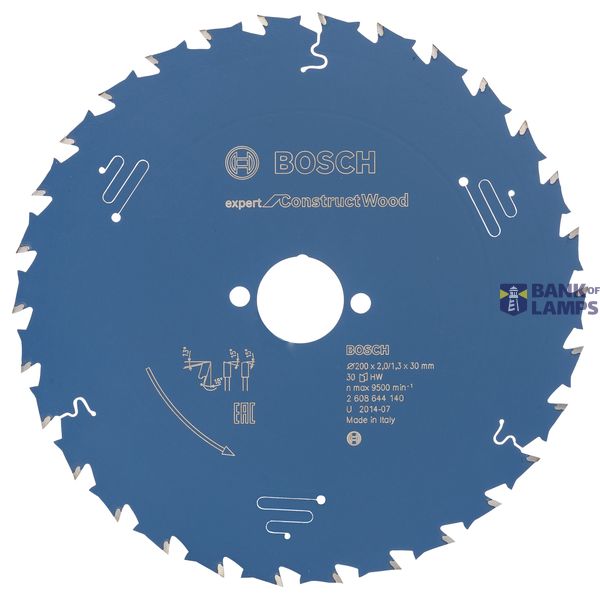 Circular saw blade Expert for Construct Wood 200 x 30 x 2,0 mm, 30 image 1