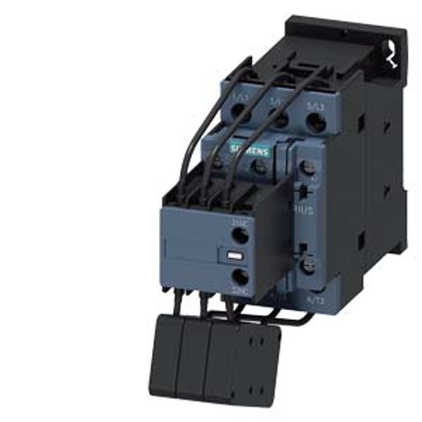Contactor, AC-6B, 25 kVAr/400 V, 1 NO + 2 NC, 110 V AC, 50 Hz, 3-pole image 1