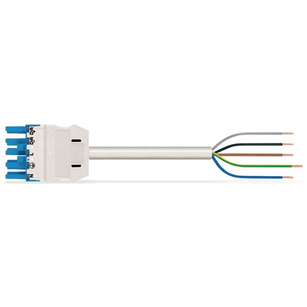 pre-assembled connecting cable Eca Socket/open-ended blue image 3