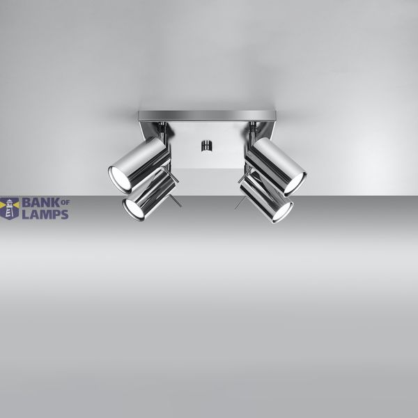 CEILING LAMP RING 4 CHROME GU10 4X40W IP20 image 8