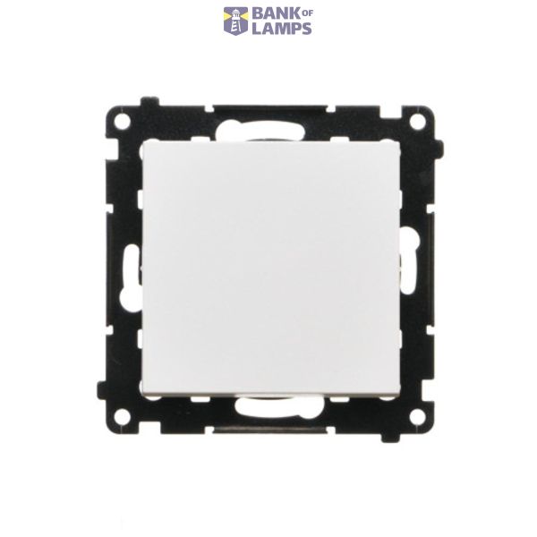 Intermediate switch without pictogram, 10AX, white matt image 1