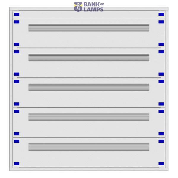 Distribution board insert KVN 60mm, 4-21K, 5-rows image 1