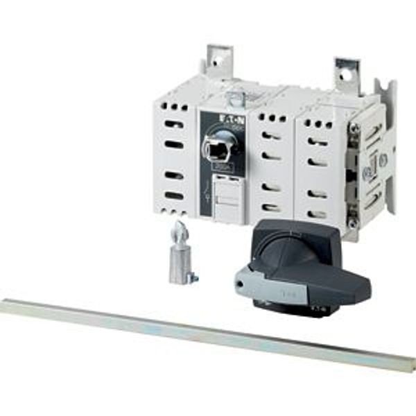 DDC-160/2/M4/P-G DC switch disconnector, 160 A, 2 pole, 2 N/O, 2 N/C, with grey knob, rear mounting image 2