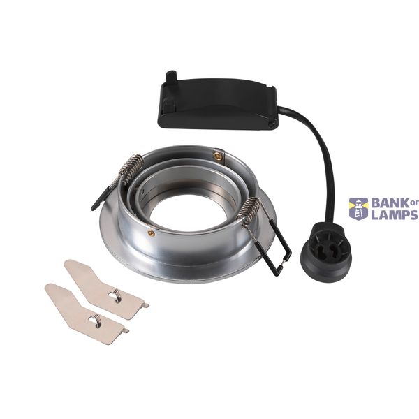 NEW TRIA® 75, recessed ceiling light, round, max. 10W GU10, aluminium image 3