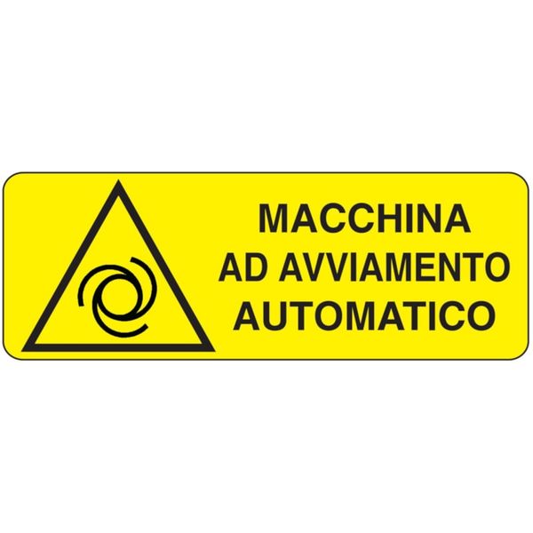 Adhesive for recta. danger sign - 350 x 125 mm image 1