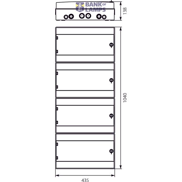 Hermetic switchboard RH-72/4B (white door) image 1