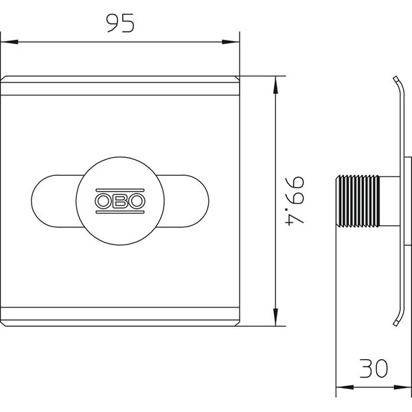 TrayFix Mesh cable tray fastening on FangFix block ¨20mm image 2