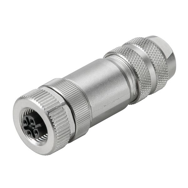 Field attachable connector, M12 image 1