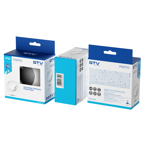 Spot luminaire housing PORTO, IP20, round, white image 2