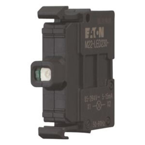 light element, LED, blue, front mount, 85 - 264 V AC, screw connection image 8