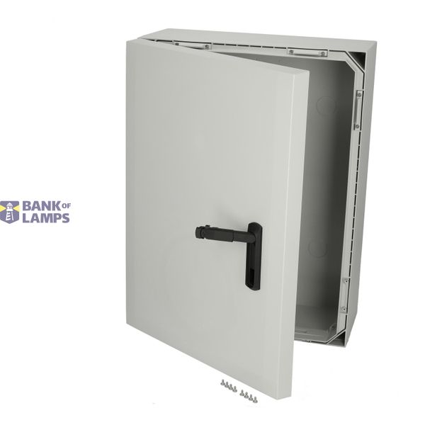 Polycarbonate enclosure, 800x600x300mm, fitted with Mounting plate image 5
