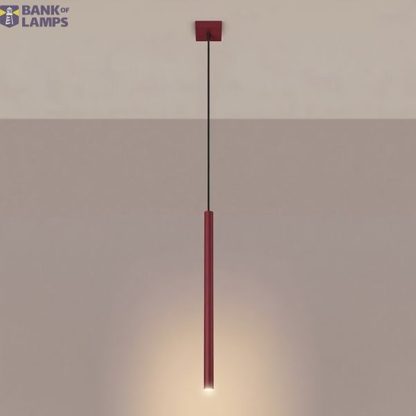 Pendant lamp PASTELO 1 burgundy image 3