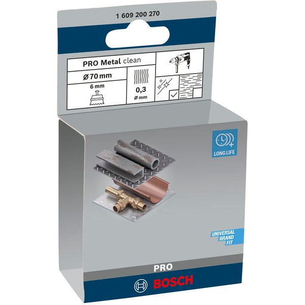 Cup Brush Crimped 70x0.3 mm Steel image 2