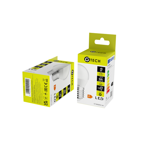 G-TECH LED Bulb E27, B45C, 6 W, 470 lm, 3000K, AC220-240V, 160° image 3