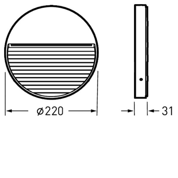 Wall and ceiling luminaire Invego Circ Lens Anthracite ET 9,70W 317lm 90 asymmetric medium wide (AM) IP65 IK08 3 SDCM image 1