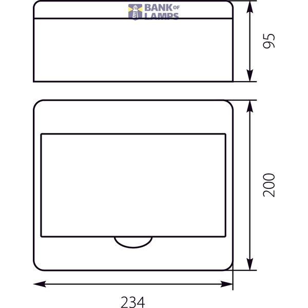 Surface-mounted distribution board RN-8/B Fala (N+PE) image 2