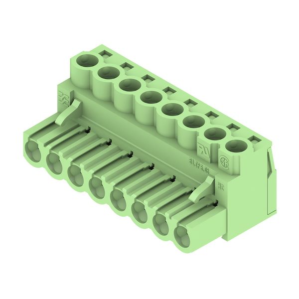 PCB plug-in connector, female plug, 5.08 mm, Number of poles: 8, 180°, Clamping yoke connection, Clamping range, max. : 4 mm², Box image 3