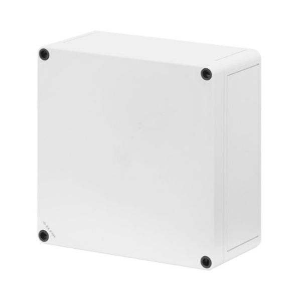 Polycarbonate push-button enclosure 180x182x90, undrilled image 1