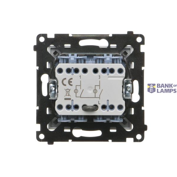 RTV pass-through aerial socket, (module), Simon 24, IP20, graphite mat image 1