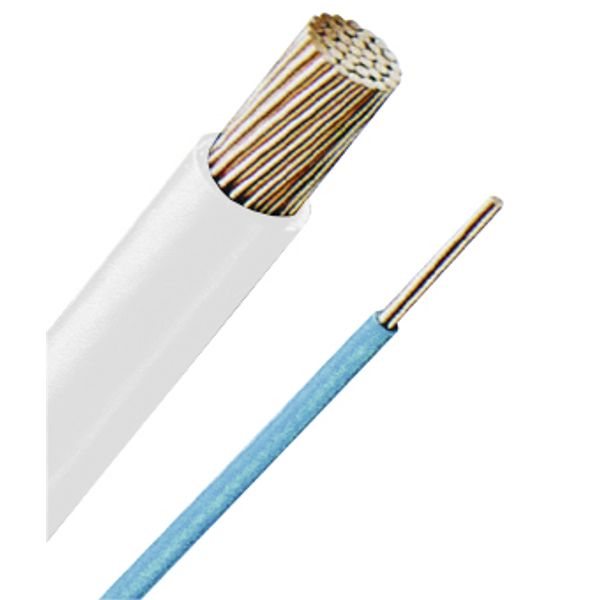 Halogenfree Single core wire H05Z-K 1 white, fine-stranded (The price is shown without markup on metals. Request a quote for accurate information) image 1