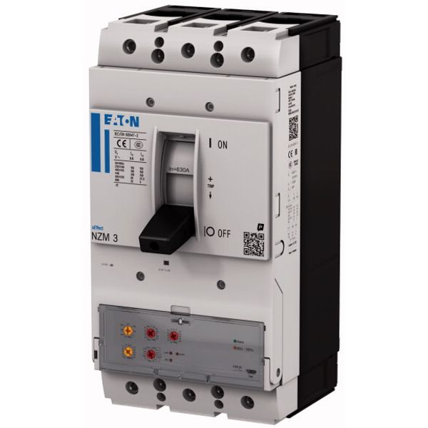 NZMH3-VX630 NZM3 PXR20 circuit breaker, 630A, 3p, screw terminal image 2