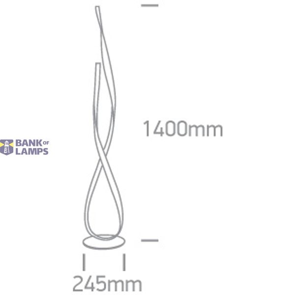 WHITE LED FLOOR LAMP 29W WW IP20 230V image 2