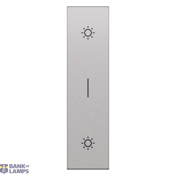L.NOW - DOUBLE PUSHBUTTON COVER 1M STEEL image 1
