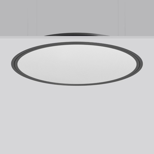 TRIONA round, 66 W, 8350 lm, 840, anthracite, DALI Recessed ceiling lu image 2