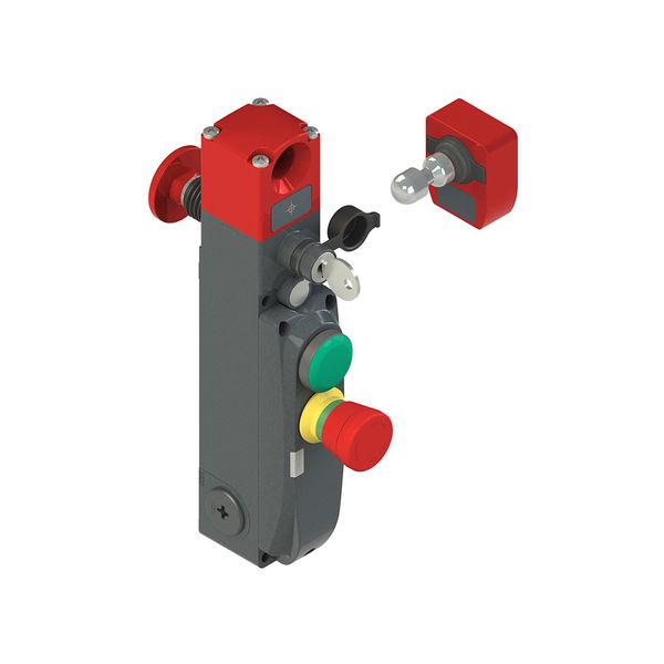 NG series safety switch with lock and integrated control devices, with actuator image 1
