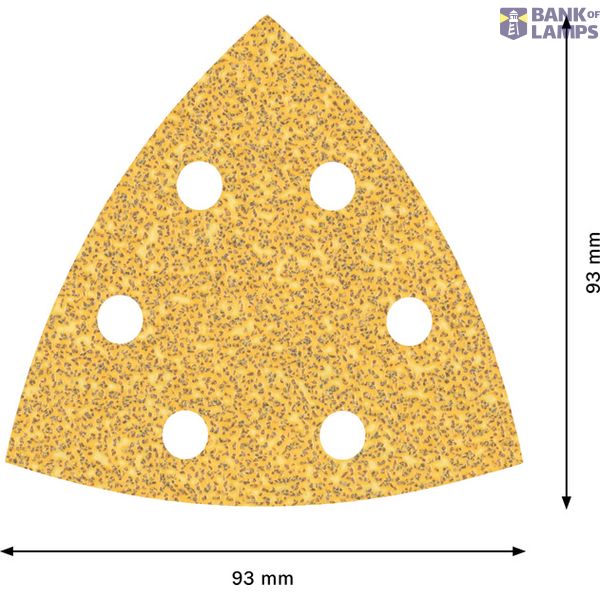 EXPERT C470 Sandpaper for Delta Sanders 93 mm, G 40 50-pc Hook&Loop image 2