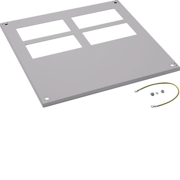 Perforated closing plate, Univers, IP54, CL1, 600x600 mm image 1