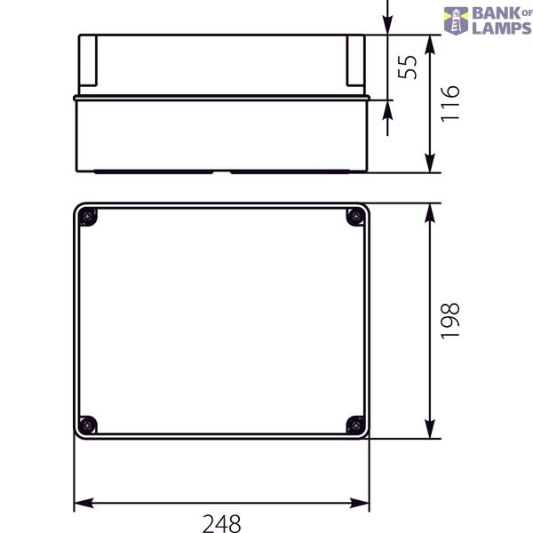 Hermetic box with glands + PMT4 plate image 2