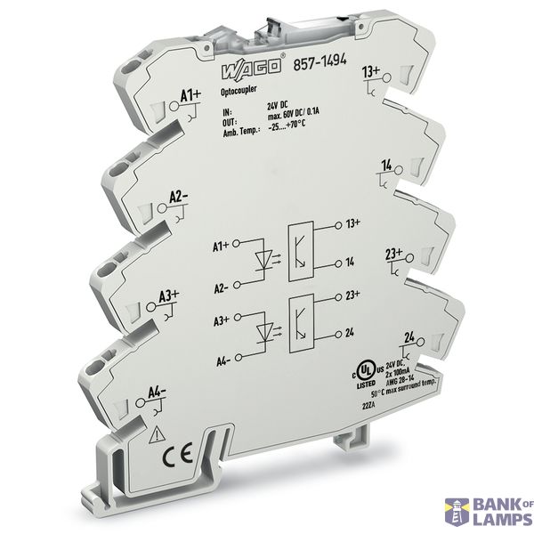 Optocoupler module 2-port Nominal input voltage: 24 VDC image 4