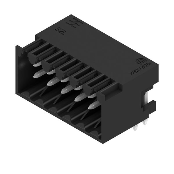 PCB plug-in connector, male header, closed side, THT solder connection, 3.50 mm, Number of poles: 12, 90°, Solder pin length (l): 3.5 mm, tinned, black, Box image 2