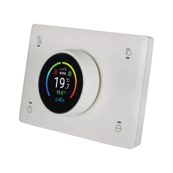 SMART CONNECTED CHRONOTHERMOSTAT T44 WITH ROOM HUMIDITY DETECTION - MATT WHITE WHITEK image 1