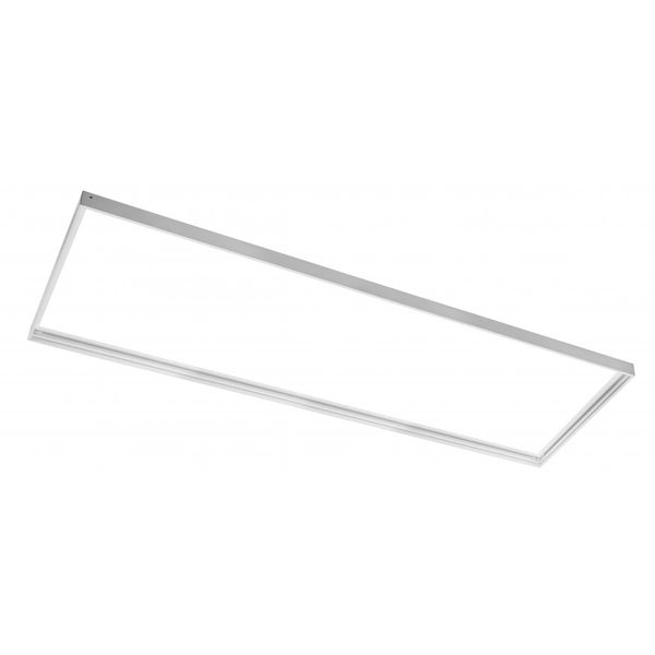 Frame for surface mounting of LED panels (BACKPLATE TYPE) 120x30 cm, h-65 mm, white image 1