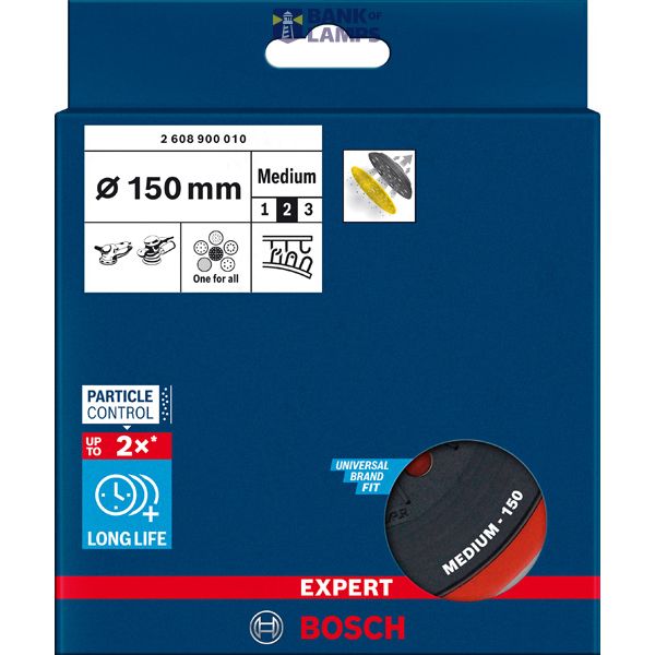 EXPERT Multihole Backing Pads for Bosch 15 mm, Medium image 1