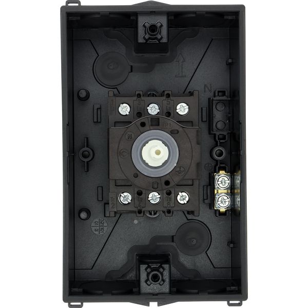 P1-25/I2/SVB Main switch, P1, 25 A, surface mounting, 3 pole, Emergency switching off function, With red rotary handle and yellow locking ring, Lockable in the 0 ( image 29