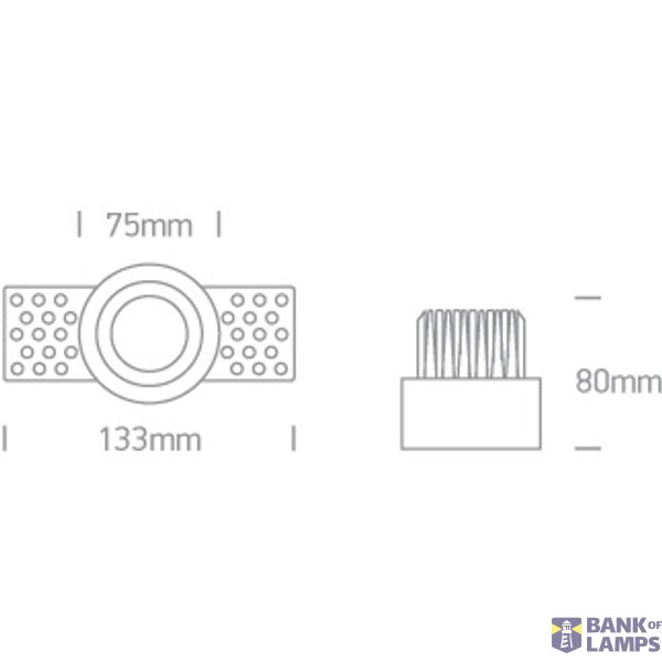 WHITE COB LED 12w WW 700mA 38deg TRIMLESS DARK LIGHT image 4