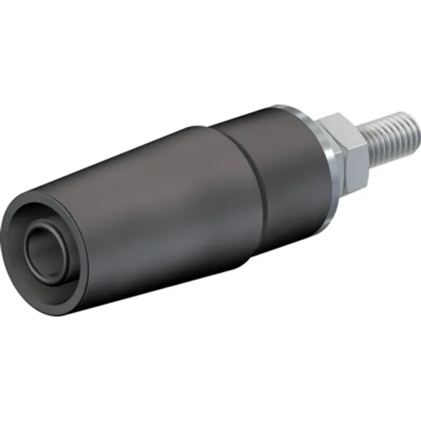 4 mm socket, screw connection, mounting Ø 8 mm, CAT II, purple, 49.7042-26 image 1