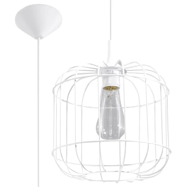 HANGING LAMP CELTA WHITE E27 1X60W IP20 image 1
