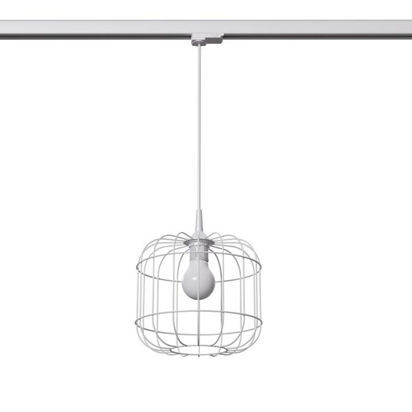 HANGING LAMP 3 PHASE CELTA WHITE E27 image 1