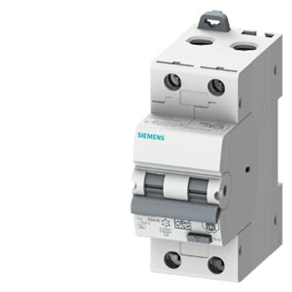 RCBO, 6 kA, 2-pole type A, 30 mA, C char, In: 20 A Un: 230 V image 1