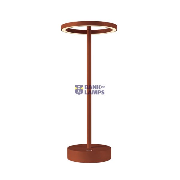 VINOLINA ONE, table lamp, battery, IP54, 2700K, TOUCH, rust image 2