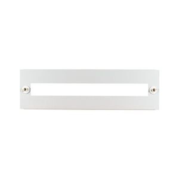 BPZ-FP-1200/150-45-W Front plate for HxW=150x1200mm, with 45 mm device cutout, white image 2