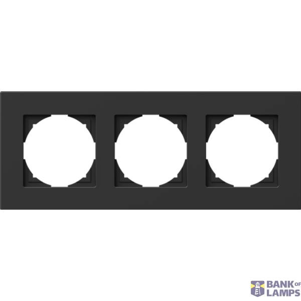 COVER PLATE FLAT 3 BK 4326778 image 1