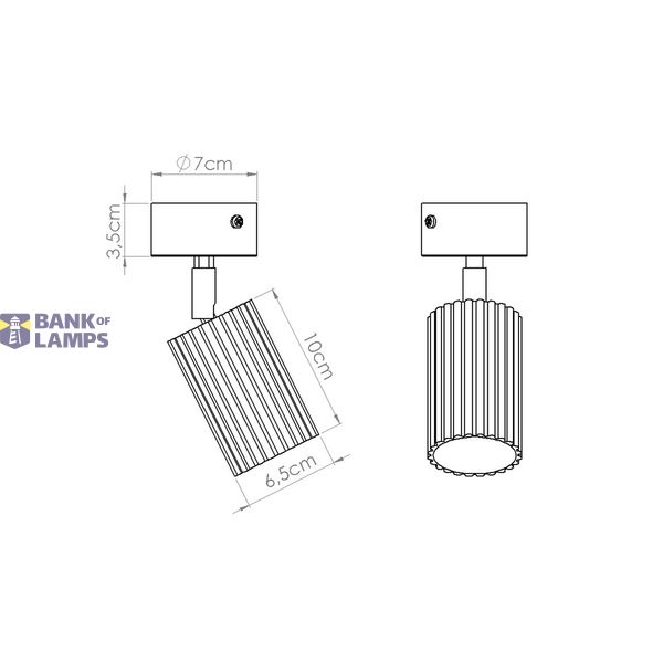 Ceiling lamp KARBON 1 black image 11